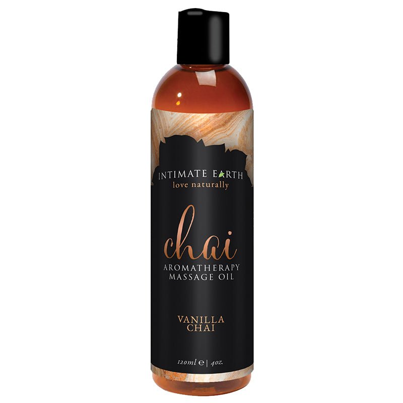intimate-earth-vanilla-chai-aromatherapy-massage-oil-4-oz Intimate Earth Vanilla Chai Aromatherapy Massage Oil 4 oz. - Image 1