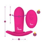 Intrigue Insertable Butterfly Panty Vibe - Hot Pink - Image 3