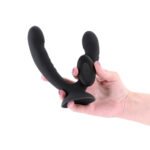 INYA Duet Black Vibrating Double Dildo – Body-Safe Silicone - Image 3
