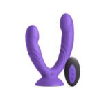 INYA Duet Purple Body-Safe Silicone Vibrating Double Dildo - Image 2