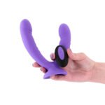 INYA Duet Purple Body-Safe Silicone Vibrating Double Dildo - Image 3