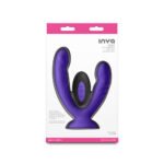 INYA Duet Purple Body-Safe Silicone Vibrating Double Dildo - Image 4