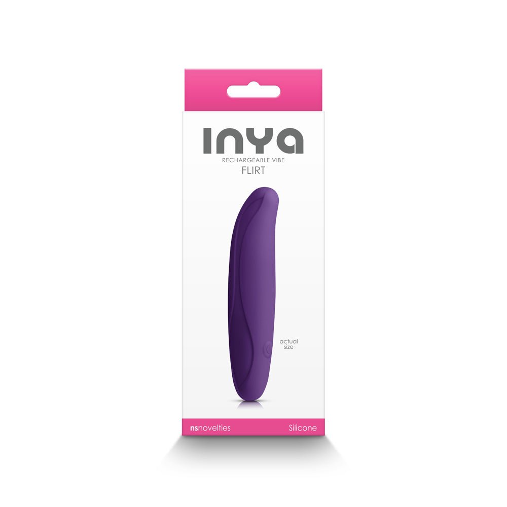 inya-flirt-rechargeable-vibe-dark-purple INYA Flirt Rechargeable Vibe Dark Purple - Image 1