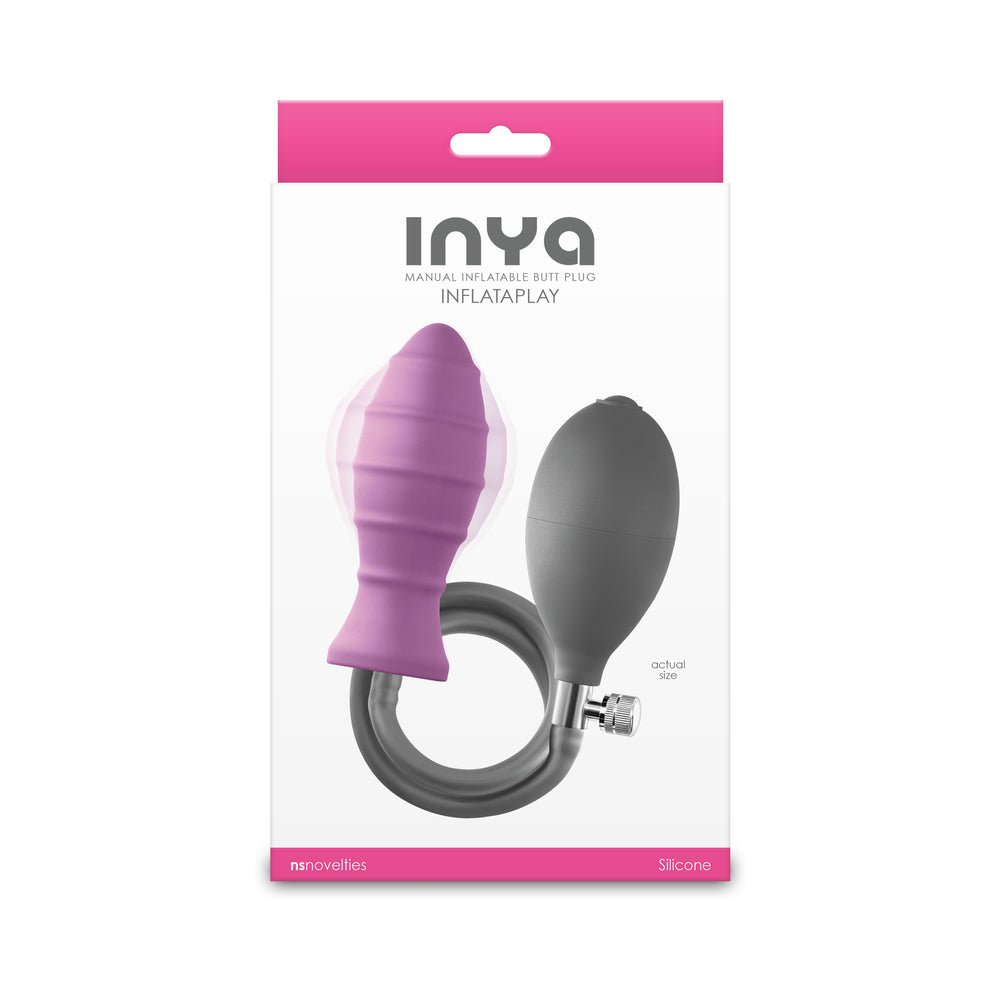 inya-inflataplay-manual-inflatable-butt-plug-pink INYA InflataPlay Manual Inflatable Butt Plug Pink - Image 1