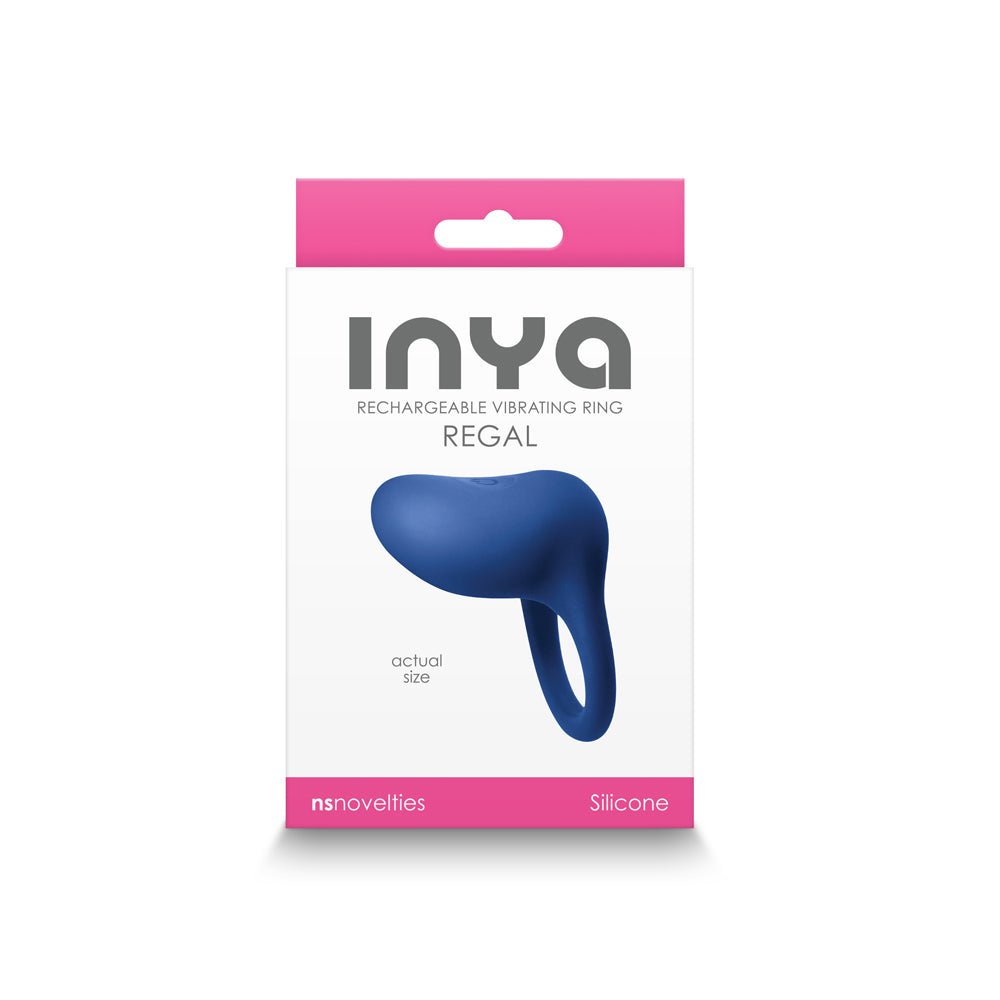 inya-regal-rechargeable-vibrating-ring-blue INYA Regal Rechargeable Vibrating Ring Blue - Image 1