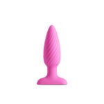 INYA Swirl Rechargeable Vibrating Anal Plug – Hot Pink - Image 2