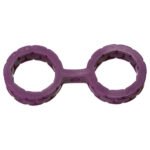 Japanese Bondage - Silicone Cuffs - Small -  Purple - Image 2