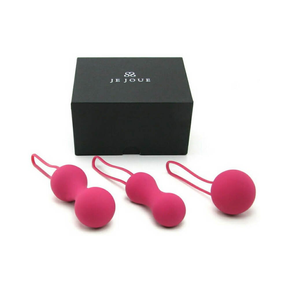 je-joue-ami-silicone-kegel-set-of-3-fuchsia Je Joue Ami Silicone Kegel Set of 3 Fuchsia - Image 1