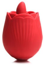 Bloomgasm - French Rose Licking and Vibrating  Stimulator - Red - Image 4