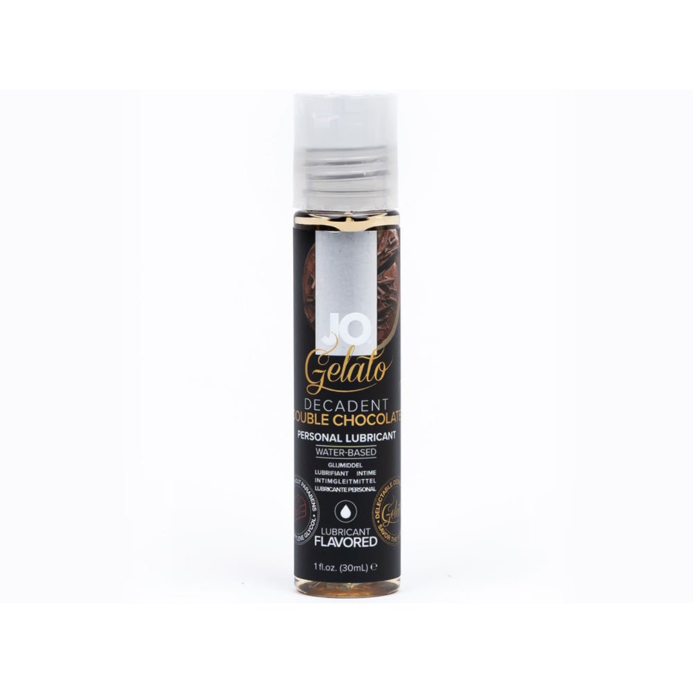 jo-gelato-decadent-double-chocolate-flavored-water-based-lubricant-1-oz JO Gelato Decadent Double Chocolate Flavored Water-Based Lubricant 1 oz. - Image 1