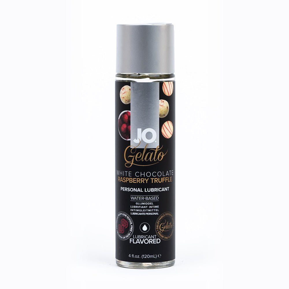 jo-gelato-white-chocolate-rasberry-truffle-water-based-lubricant-4-oz JO Gelato White Chocolate Rasberry Truffle Water-Based Lubricant 4 oz. - Image 1