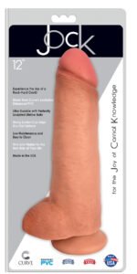Jock 12 Inch Dong With Balls - Vanilla - Image 2