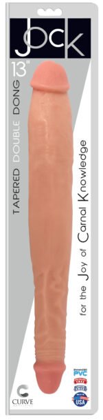 Jock 13 Inch Tapered Double Dong - Vanilla