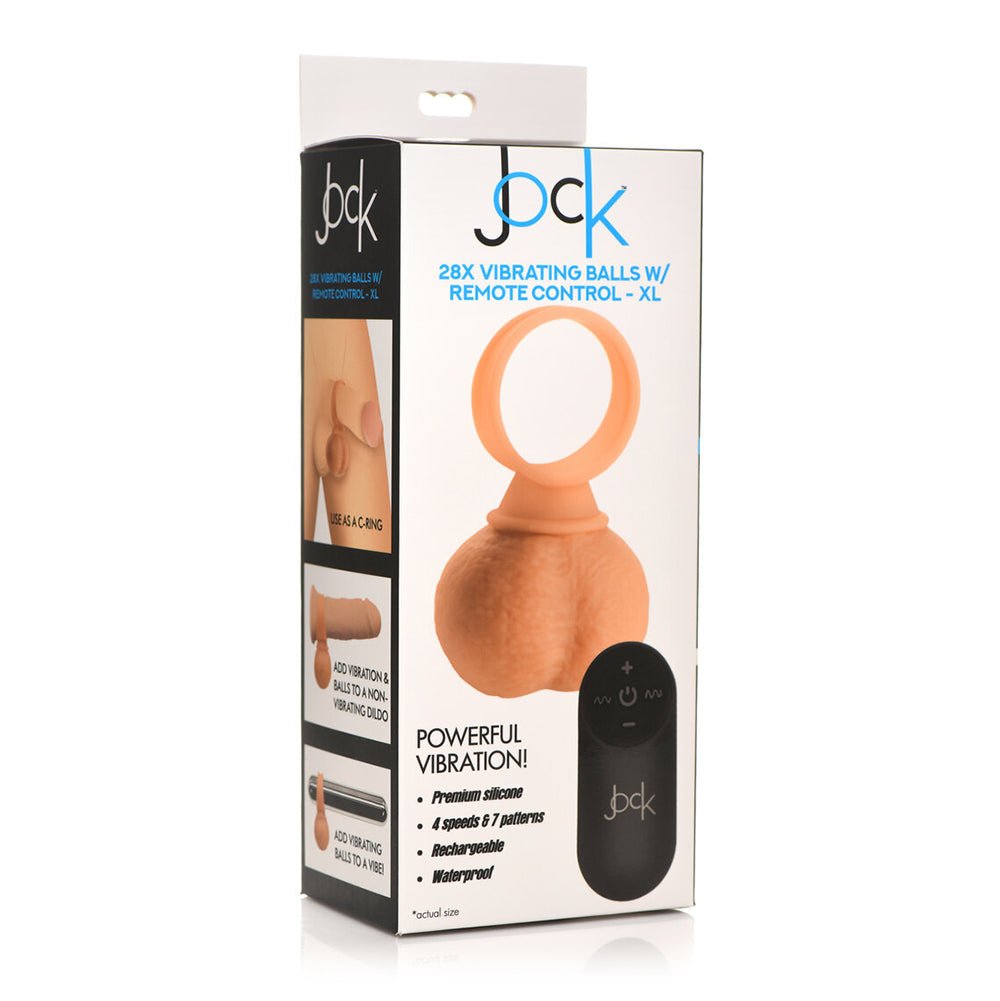 jock-28x-vibrating-silicone-balls-x-large Jock 28x Vibrating Silicone Balls X-Large - Image 1