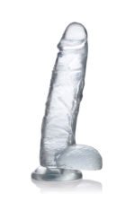 Jock C-Thru 9 Inch Dong With Balls - Clear - Image 2