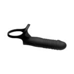 JOCK Enhancers Double Thrust Thrusting & Vibrating C-Ring with Remote – Black - Image 4
