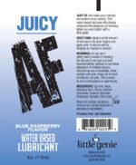 Juicy Af - Blueberry Water Based Lubricant - 4 Oz - Image 2