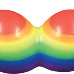 Jumbo Boobie Rainbow Candle