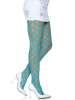 Jumbo Pothole Net Tights - Neon Blue - One Size - Image 2
