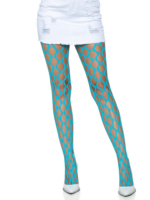 Jumbo Pothole Net Tights - Neon Blue - One Size - Image 4