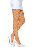 Jumbo Pothole Net Tights - Neon Orange - One Size - Image 2