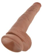 King Cock 14" Cock With Balls - Tan - Image 5
