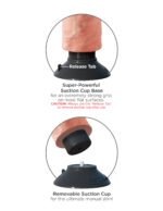 King Cock 6-Inch Vibrating Cock - Light - Image 3