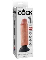 King Cock 6-Inch Vibrating Cock - Light - Image 7
