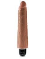 King Cock 9" Vibrating Stiffy - Tan - Image 2