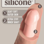 King Cock Elite 11 Inch Silicone Dual Density Cock - Light