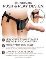 King Cock Elite Beginner's Body Dock Strap-on Harness - Black - Image 4