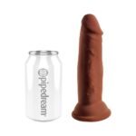 King Cock Plus 6 in. Triple Density Realistic Dildo with Suction Cup – Brown - Image 4