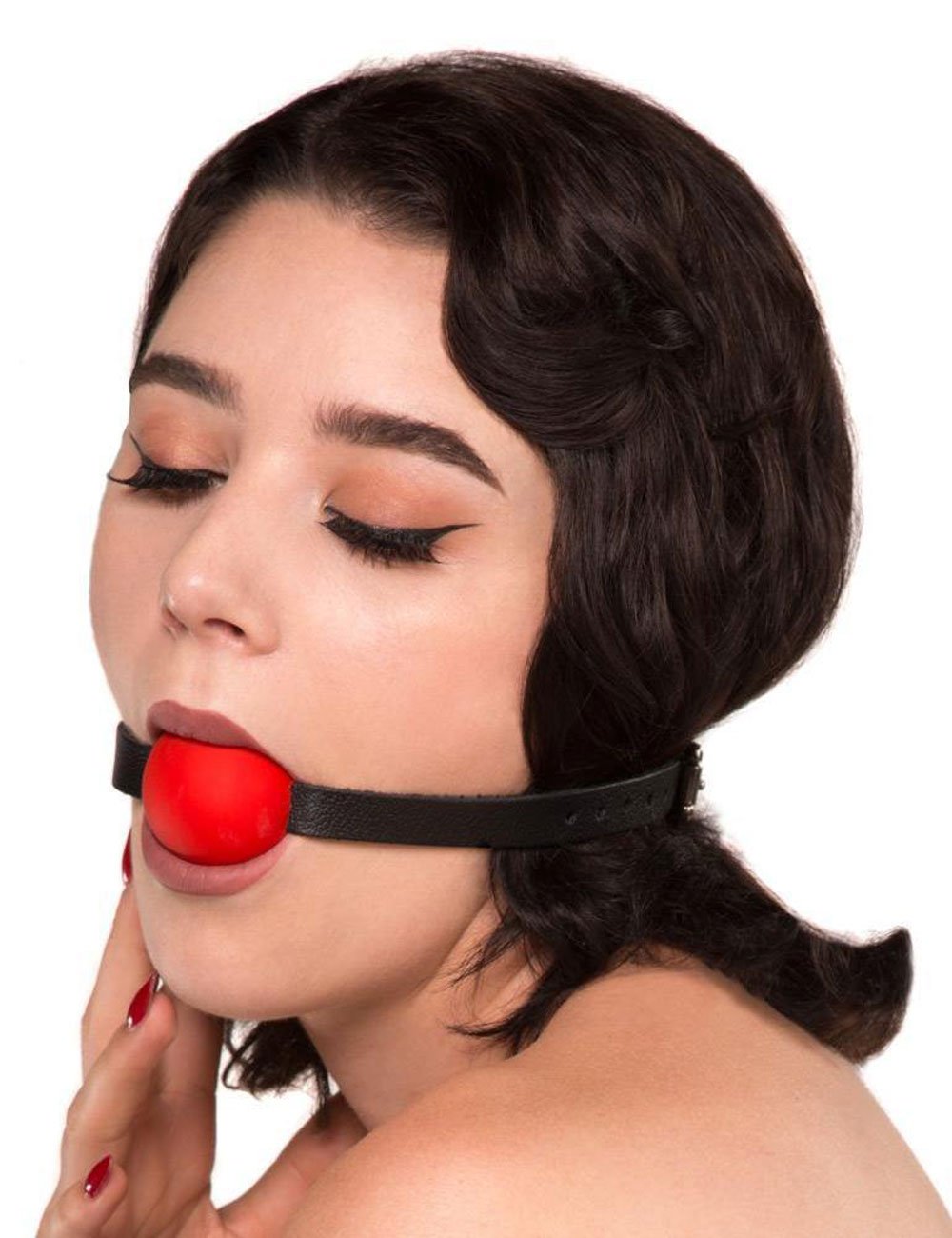 kinklab-red-ball-gag Kinklab Red Ball Gag - Image 1