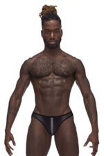 Landing Strip Bikini Brief - Large - Black - Image 2