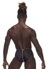 Landing Strip Bikini Brief - Small - Black - Image 3