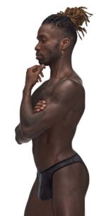 Landing Strip Bikini Brief - Small - Black - Image 4