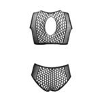 Le Desir Duo Key Hole Bra Set Black O/S - Image 6