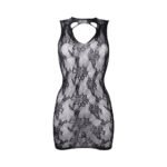 Le Desir High Neck Lace Mini Dress Black O/S - Image 5