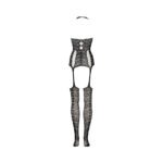 Le Desir Lace Suspender Bodystocking Black O/S - Image 6