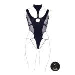 Le Desir Shade Cyllene XLVIII Bodysuit with Turtleneck – Black, Queen Size - Image 4