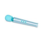 Le Wand All That Glimmers Petite Rechargeable Vibrating Wand Massager Light Blue Special Edition Set - Image 4