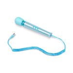 Le Wand All That Glimmers Petite Rechargeable Vibrating Wand Massager Light Blue Special Edition Set - Image 5