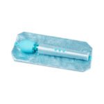 Le Wand All That Glimmers Petite Rechargeable Vibrating Wand Massager Light Blue Special Edition Set - Image 6