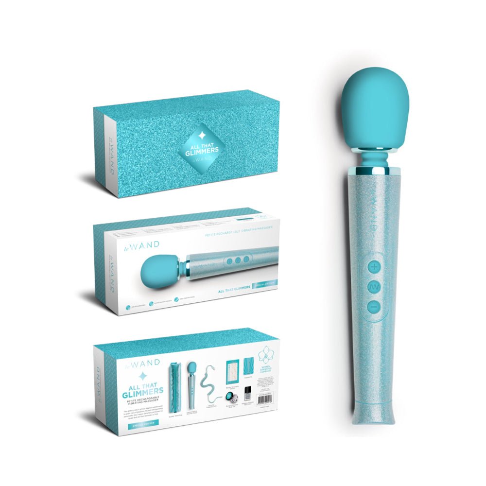 le-wand-all-that-glimmers-petite-rechargeable-vibrating-massager-special-edition-set-light-blue Le Wand All That Glimmers Petite Rechargeable Vibrating Massager Special Edition Set Light Blue - Image 1