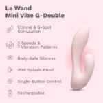 Le Wand Mini Vibe G-Double Rechargeable Rabbit Vibrator – Light Pink - Image 9