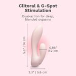 Le Wand Mini Vibe G-Double Rechargeable Rabbit Vibrator – Light Pink - Image 10