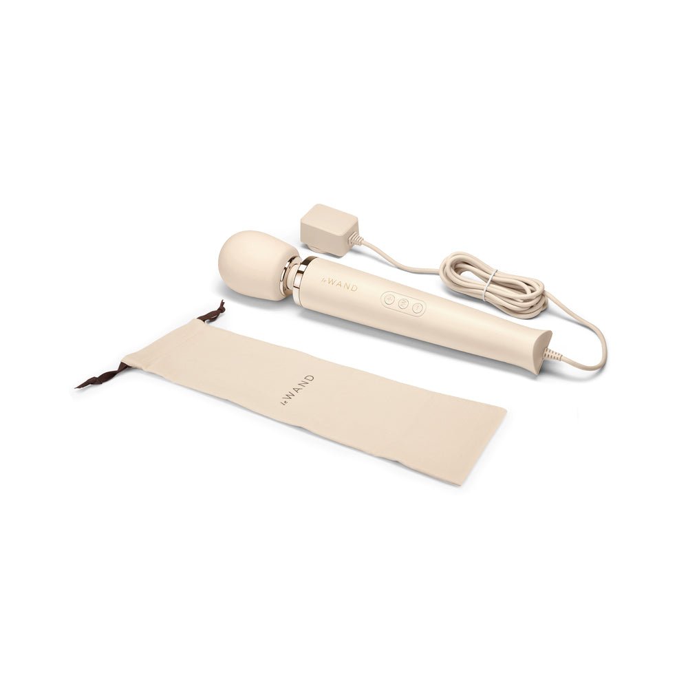 le-wand-plug-in-vibrating-massager-cream Le Wand Plug-In Vibrating Massager Cream - Image 1