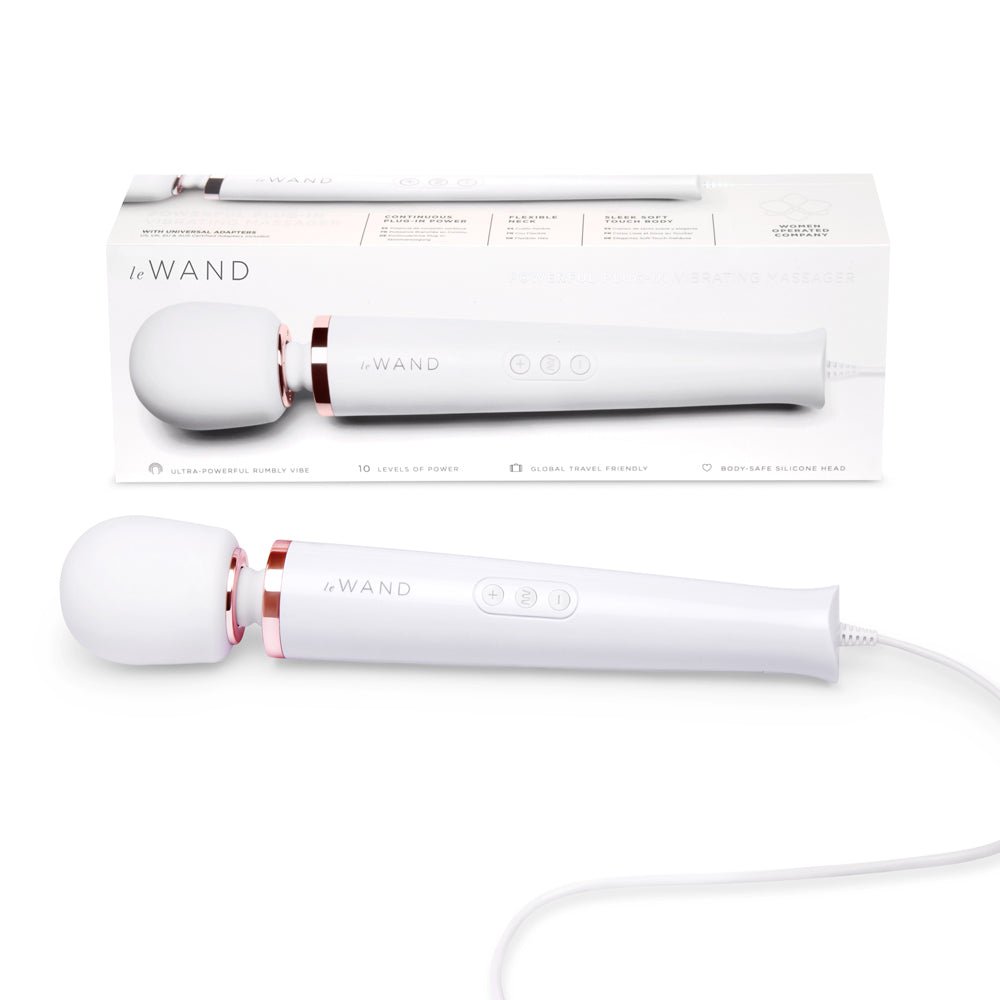 le-wand-plug-in-vibrating-massager-white Le Wand Plug-In Vibrating Massager White - Image 1
