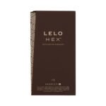 LELO HEX Respect XL Lubricated Latex Condoms 12-Pack