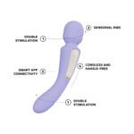 LELO SWITCH Double-Sided Wand Vibrator – Lilac - Image 5